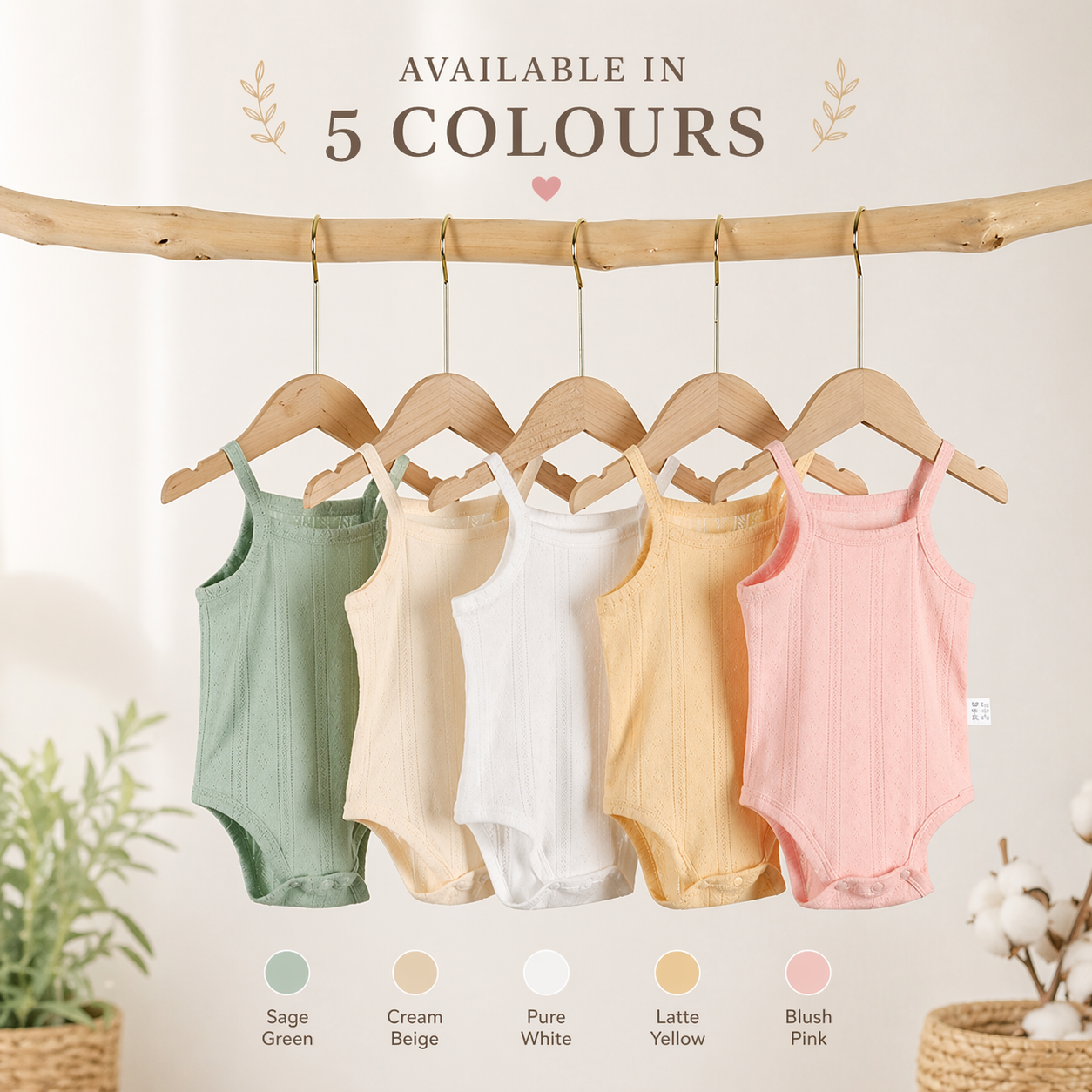 Soft 100% Cotton Pointelle Cami Romper