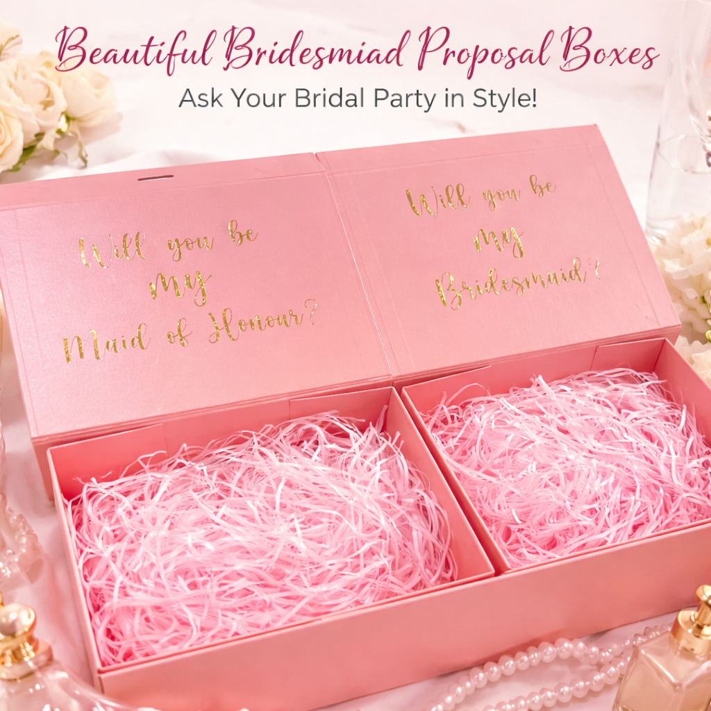 Custom premium magnetic gift box with ribbon & name – 23×17×7 cm