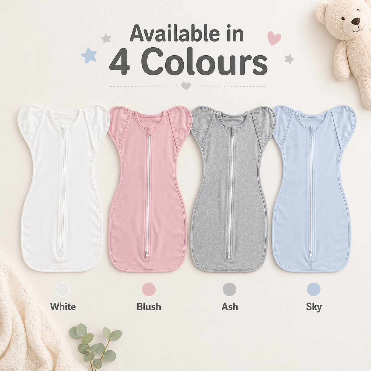 Soft 100% Cotton Newborn Swaddle Sleep Sack