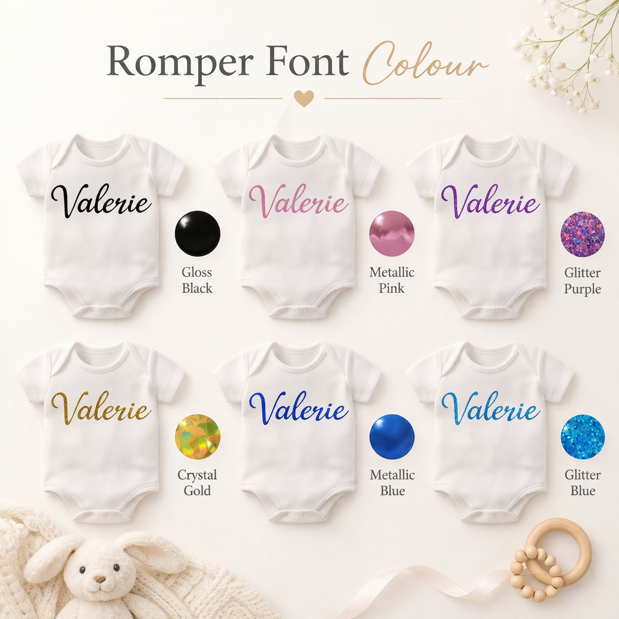 Customised 100% Cotton Baby New Born Gift Set A