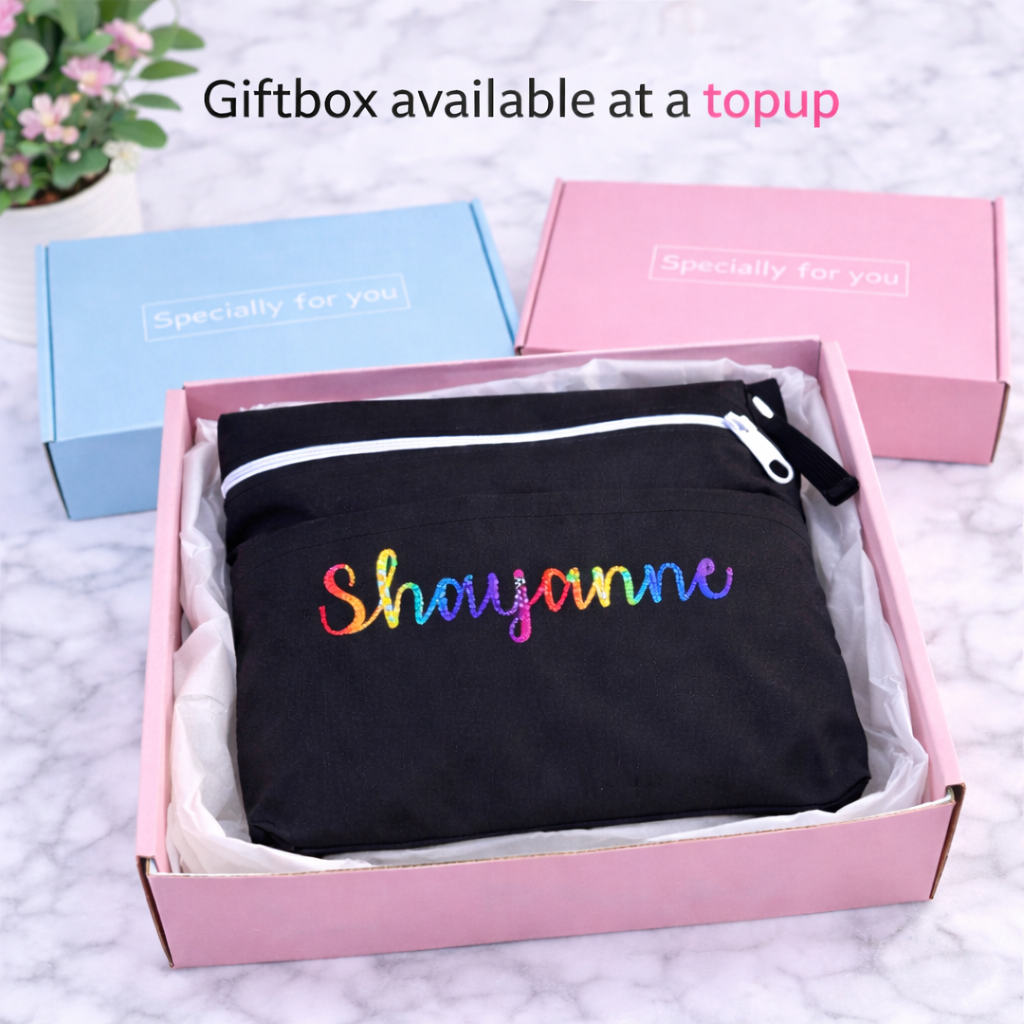 Personalised Waterproof Wet Bag with Custom Name – Diaper, Swim & Travel Pouch