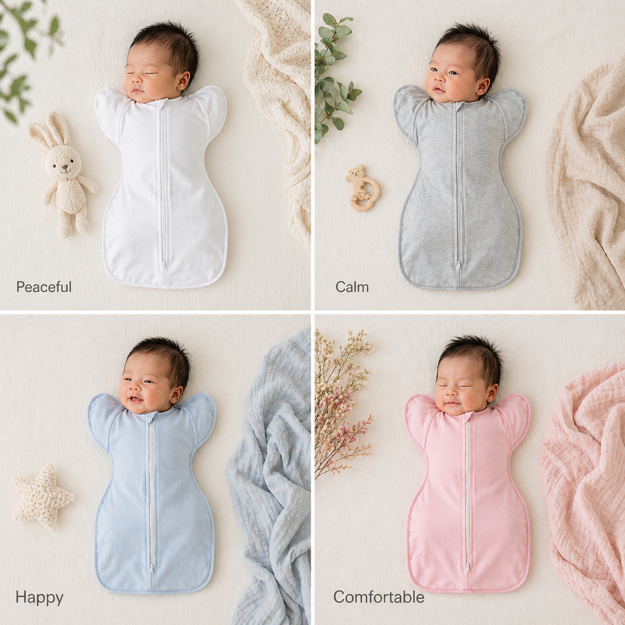 Soft 100% Cotton Newborn Swaddle Sleep Sack