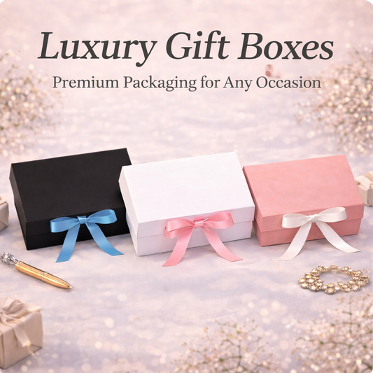 Premium Magnetic Gift Box with Ribbon – 23×17×7 cm