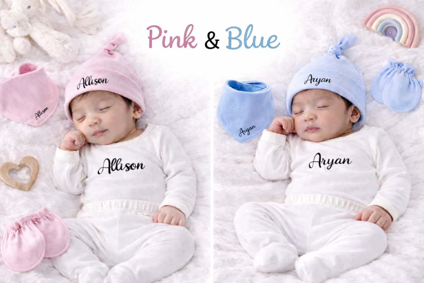 Premium Customised 100% Cotton Baby New Born Gift Set