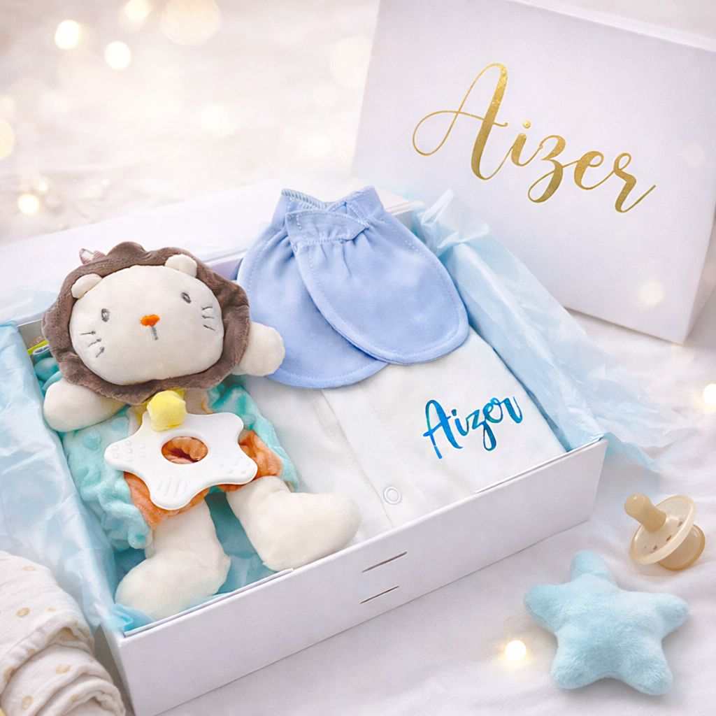 Customised 100% Cotton Baby Pyjamas Gift Set
