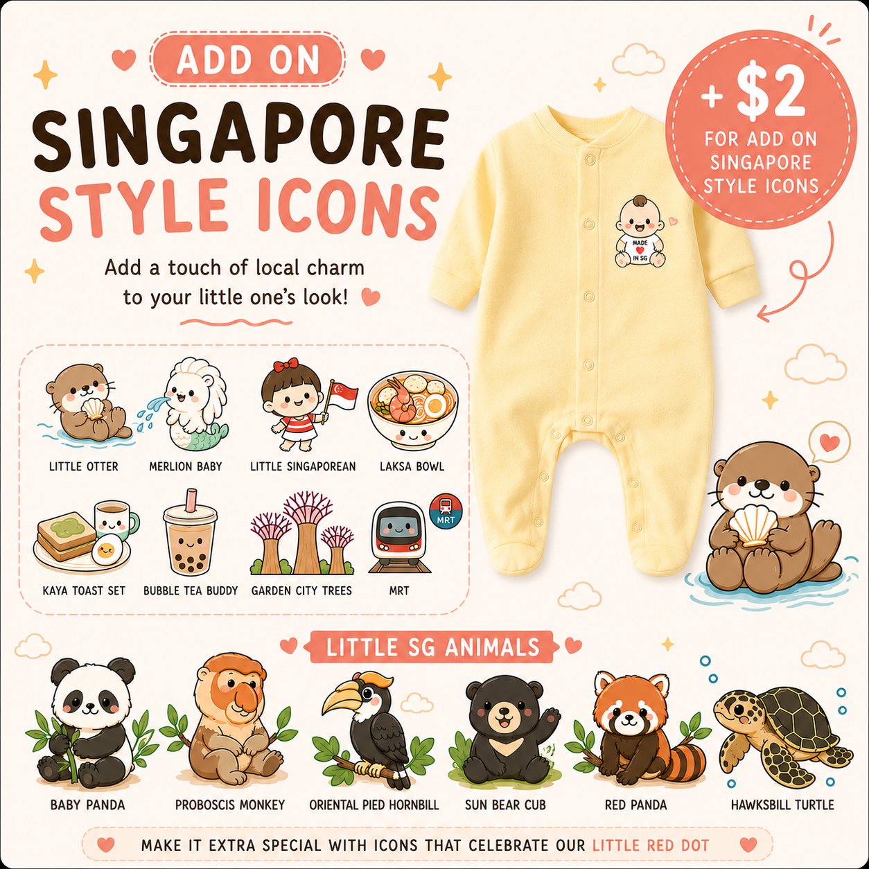Everyday Comfort 100% Cotton Footed Baby Pyjamas Romper